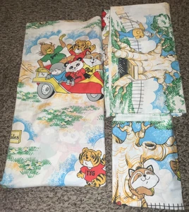 Vintage Shirt Tales Cartoon Kinder Twin Bettlaken Set 1982 Hallmark Danville - Bild 1 von 5