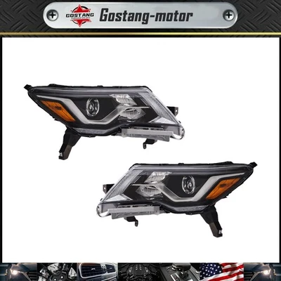 Faros halógenos LED DRL izquierda+derecha para Nissan Pathfinder 2017-2020 Foto 1 de 4