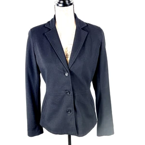 Eileen Fisher Black Blazer Jacket Women’s Size XS  Italian Silk Blend Lined - Picture 1 of 11
