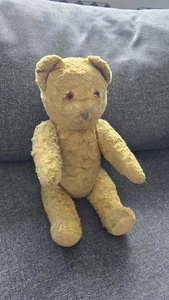 Old Vintage stuffed mohair Teddy Bear Used Needs Some T.L.C - Picture 1 of 12