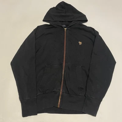 Paul Smith Jeans Sudadera con Capucha Para Hombre L Negro Bordado Cremallera Algodón Informal Foto 1 de 4