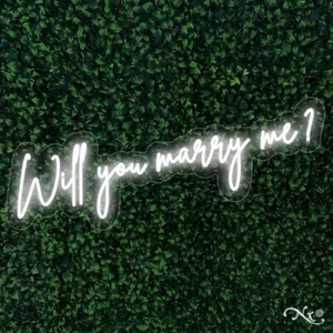 NEW "WILL YOU MARRY ME?" 36x11 LED FLEX WALL SIGN COLOR OPTIONS & REMOTE LF018 - Picture 1 of 4
