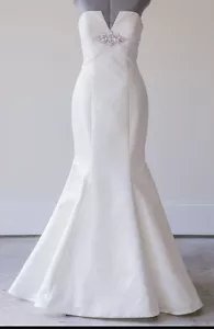 Priscilla of Boston Vineyard Collection Hochzeitskleid 8 Trompete V $ 2350 Einzelhandel - Bild 1 von 9