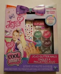 New JoJo Siwa Glitter Nails- Cool Maker - Glitter Manicure Kit w/ Custom Decals - Picture 1 of 6