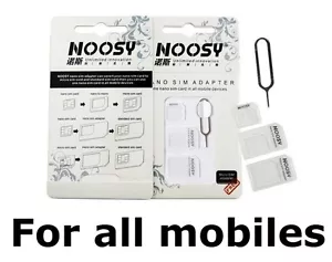 ADAPTER KARTY SIM KONWERTER MICRO NANO NA STANDARDOWY ADAPTER SIM 4 W 1 ADAPTER - Zdjęcie 1 z 1