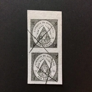 BroadviewStamps Honduras Anderson Tipo 1 falsificado. Papel violeta india. - Imagen 1 de 2