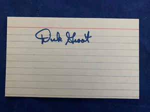 Dick Groat autographed index card - Picture 1 of 1