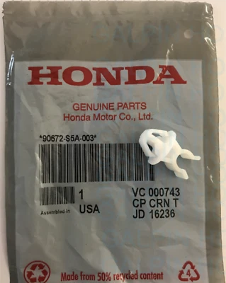 Genuine Honda Hood Prop Rod Holder Clip 2001-2005 Civic 2007-2011 CR-V OEM - Image 1 of 4