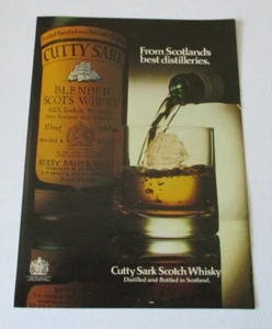 Cutty Sark Scotch Whisky 1977 Advert From Scotland's best distilleries - Picture 1 of 1