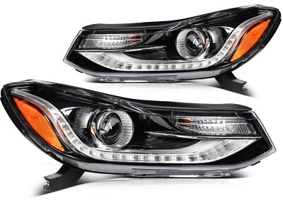 Headlamp Set For 17-22 Chevy Trax Headlight w/ LED DRL Projector Halogen Foto 1 de 4