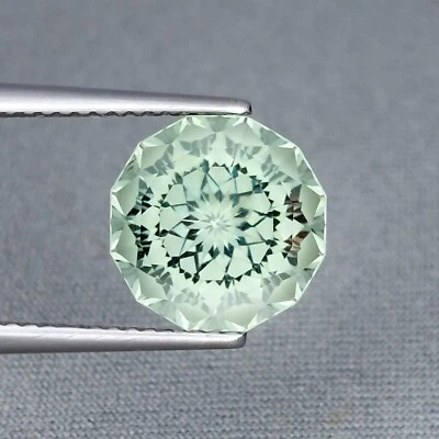 ESPLÉNDIDA PIEDRA PRECIOSA SUELTA AMATISTA VERDE NATURAL CORTE PERSONALIZADO REDONDO 4,20 CTS Foto 1 de 2