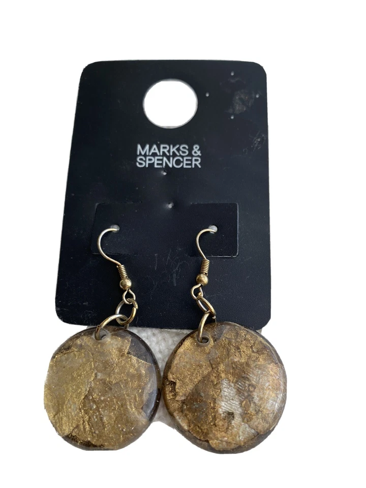 Pendientes Marks & Spencer, Color Arena, Hipoalergénicos, Nuevos Foto 1 de 3