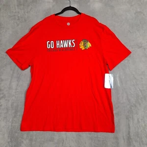 Chicago Blackhawks T Shirt Herren XL Rot NHL Official Neu mit Etikett - Bild 1 von 9