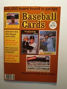 June 1986 BASEBALL CARD COMPLETE MAGAZINE Price Guide W/ 1953 Bowman UNCUT Cards - Picture 1 of 12