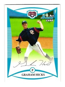 2008 Bowman Draft Picks & Prospects #BDPP32 Graham Hicks Washington Nationals