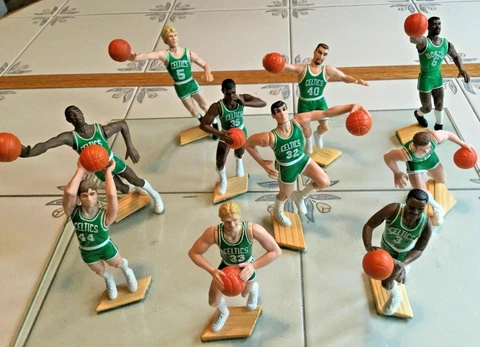 17 TIME NBA CHAMPION 1988-1997 BOSTON CELTICS Individual Starting Lineups OPEN Cover