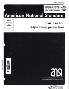 ANSI Z88.2-1980 - Practices for Respiratory Protection - Picture 1 of 3