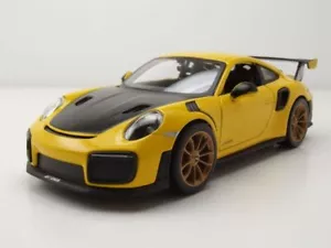 Porsche 911 GT2 Rs Amarillo Negro Coche a Escala 1:24 Maisto - Imagen 1 de 9