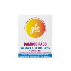 💚 6 x Glo Bamboo Long Pads for Sensitive Bladder (10 pads) - Picture 1 of 1