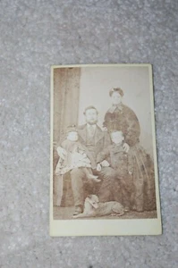 VINTAGE CARTE DE VISITE FAMILIENFOTO 1859-1889 - Bild 1 von 4