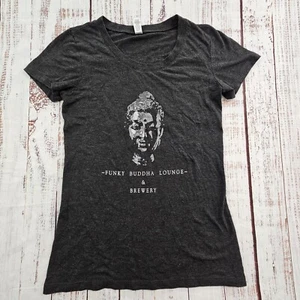 Funky Buddha Brewery Boca Raton FL Gray Short Sleeve Tri-Blend T-Shirt Women's S - Picture 1 of 8