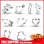 10pcs/set Stainless Steel Cookie Cutter Molds Valentine s Day DIY Baking Biscuit