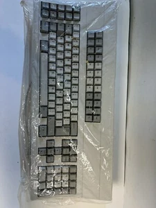 VINTAGE OPEN BOX WHITE KEYBOARD 122RX43S-305E DD21833 TELEX IBM CLONE - Picture 1 of 3