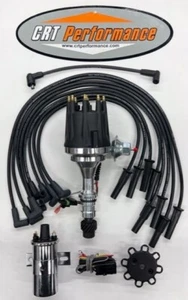 small cap OLDSMOBILE 350,400,403,455 HEI Distributor BLACK + 45k Coil + WIRES - Picture 1 of 4