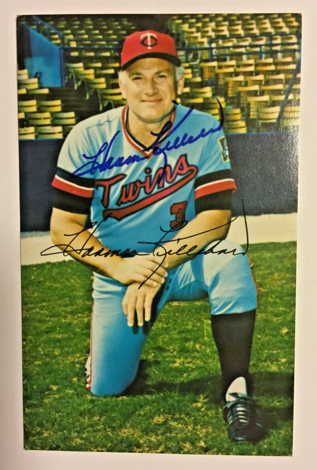 SIGNED POSTCARD HARMON KILLEBREW SPRING TRAINING COACH 1980 MINNESOTA TWINS MLB - Image 1 of 4