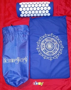 HemingWeigh Complete Acupressure Body Mat and Pillow Set with Bag For Neck Upper - Picture 1 of 6