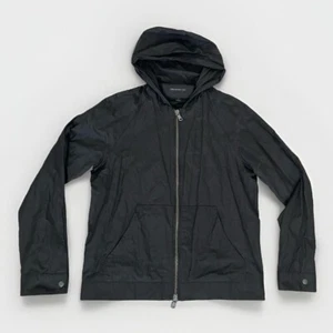 John Varvatos Men’s Cotton Metallic Blend Hooded Windbreaker Jacket Hoodie Small - Picture 1 of 7