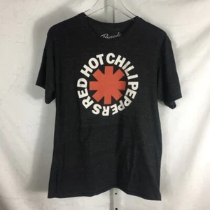 Bravado T-Shirt Uomo Rosso Hot Chilipeppers Manica Corta Grigio Scuro M - Foto 1 di 8