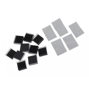 10-pack Aluminum Graphics Card Chipset Cooler Pad Replacement Black - Afbeelding 1 van 7