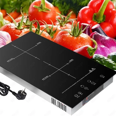 DEPMOG Piano Cottura Vetroceramica Autark Piano Cottura Incasso 2 Zone 52cm Piano Cottura Sicurezza Bambini