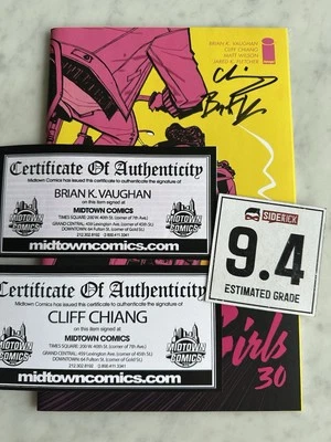 Paper Girls #30 2x SIGNED Chiang & Vaughan 9.4 - Buy 3 for FREE Ship! (2019) BK - Image 1 of 4