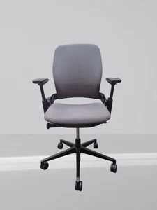 Steelcase leap v2 height adjustable arm in new Grey fabric - Picture 1 of 4
