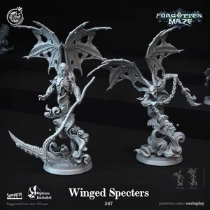 Winged Specter miniatures - DnD miniatures - Role Playing Game - Tabletop Minia - Picture 1 of 2