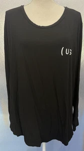 Universal Standard Tee Rex Womens Sz XL Black LS All of Us As We Are Shirt - Picture 1 of 6