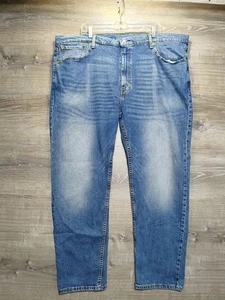 Levi's 502 blaue Herrenjeans Größe 46 x 32 dunkle Waschung verblassen Taper Fit klassisch - Bild 1 von 13