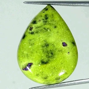 Piedra preciosa suelta cabujón pera atlasita natural de 20,30 quilates 20x26x5 mm - Imagen 1 de 5