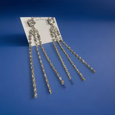 PENDIENTES COLGANTES ARAÑA ESTRÁS CRISTAL KATE SPADE NUEVOS CON ETIQUETAS - ASPECTO GLAMOROSO LLAMATIVO Foto 1 de 4