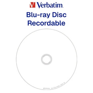 Blu-ray Disc Recordable BD-R Capacity 25 GB Speed 1-6x Verbatim | Made in Japan - Picture 1 of 4
