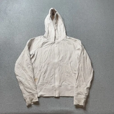 Chaqueta de Buceo Lululemon Mujer 6 Blanca Cremallera Completa Atletismo Cremallera Completa Gimnasio Yoga Foto 1 de 4