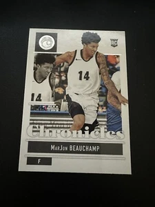 Tarjeta RC 2022-23 Panini Chronicles Draft Picks Marjon Beauchamp #19 Milwaukee - Imagen 1 de 6