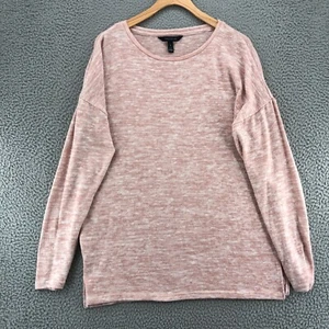 Maglione lungo alto Sally donna piccolo rosa erica elasticizzato pullover maglia casual - Foto 1 di 9