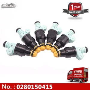 Set 6x Fuel Injectors 0280150415 Fits For BMW 323i 325i 525i M3 Flow Matched NEW - Picture 1 of 13