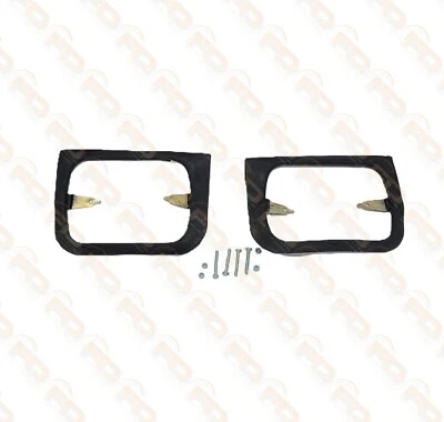 COPPIA CORNICI FARI IN GOMMA  FARI ANTERIORI FIAT 126 TUTTI I TIPI - Immagine 1 di 4