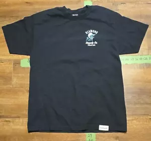 Diamond Supply Pesca Assn. T-Shirt Uomo Taglia Large Casual Nera Made In USA - Foto 1 di 5