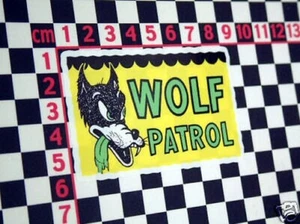 Retro 60's Wolf Patrol Sticker Hotrod Nitro Old Skool - Picture 1 of 1