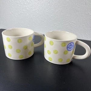 Room Essentials Becher 2er Set Happy Faces Neu - Bild 1 von 6
